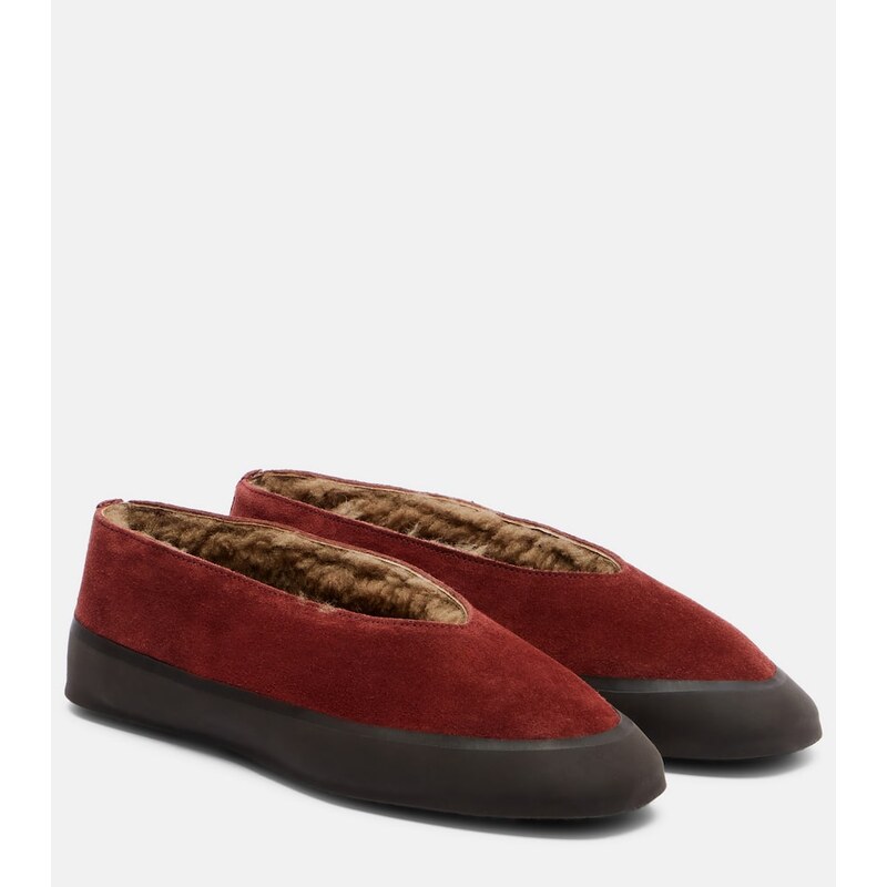 Le Monde Béryl Apres Ski shearling-lined suede flats
