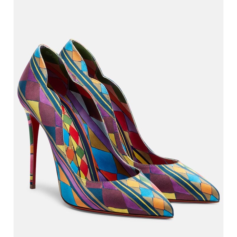 Christian Louboutin Hot Chick satin pumps