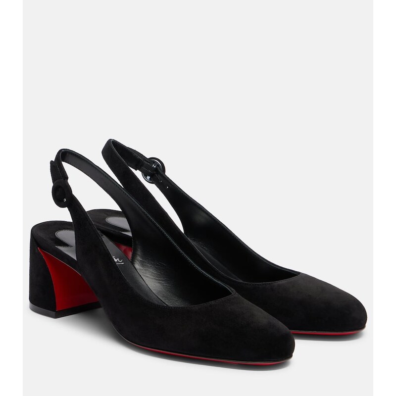 Christian Louboutin So Jane 55 suede slingback pumps