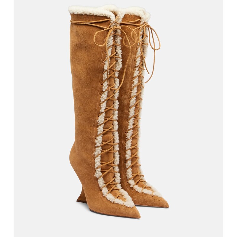 Paris Texas Nina 105 suede knee-high boots