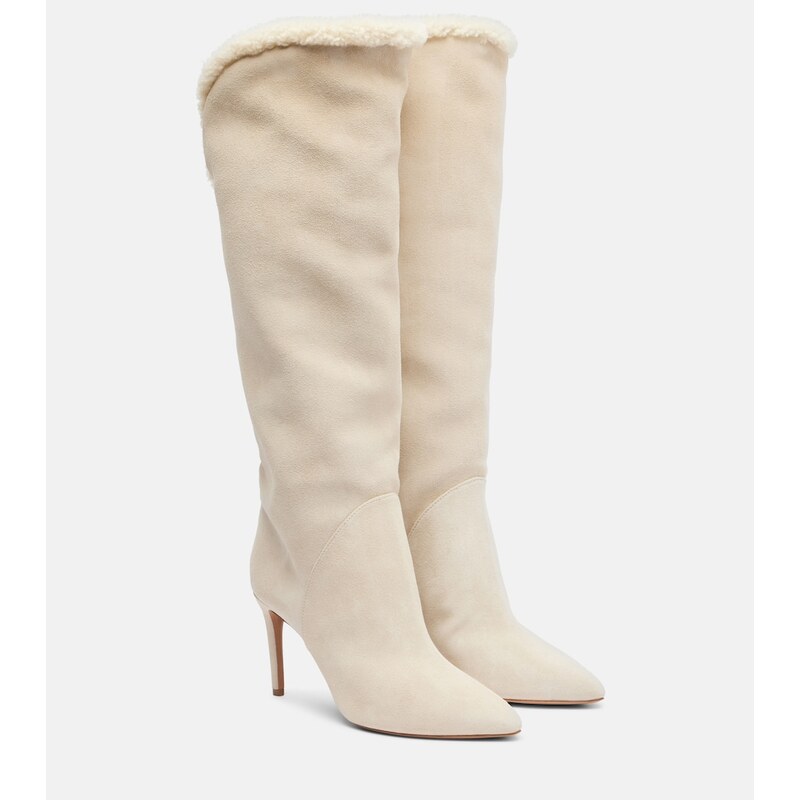 Paris Texas Gaia 85 suede knee-high boots