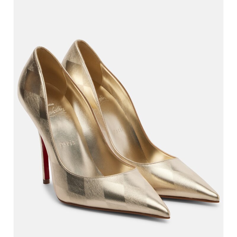 Christian Louboutin Miss Z metallic leather pumps