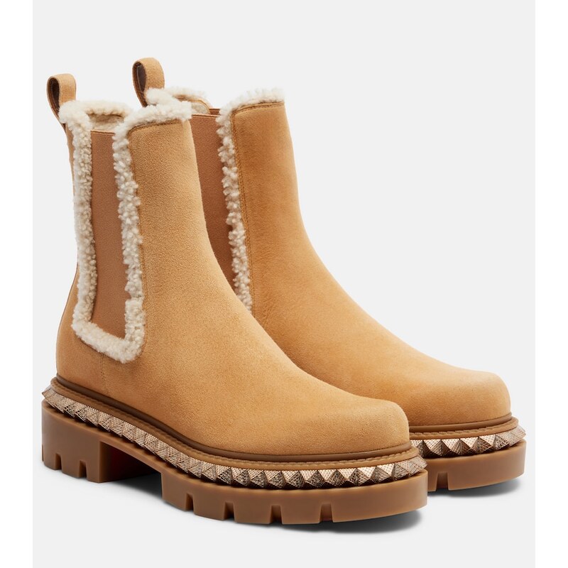 Christian Louboutin St Emilia studded leather Chelsea boots