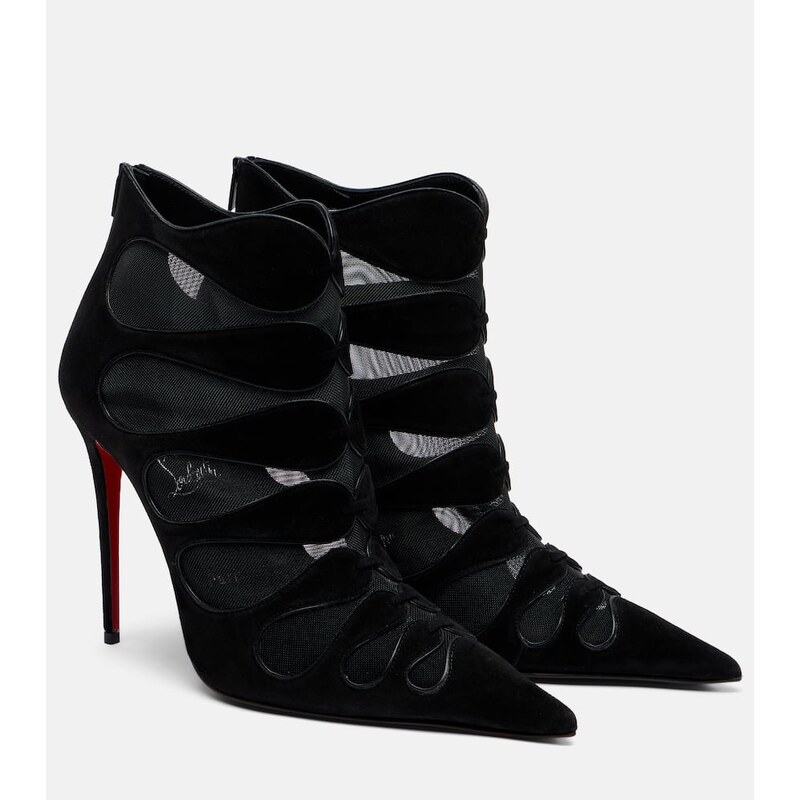 Christian Louboutin Circus Max 100 suede ankle boots
