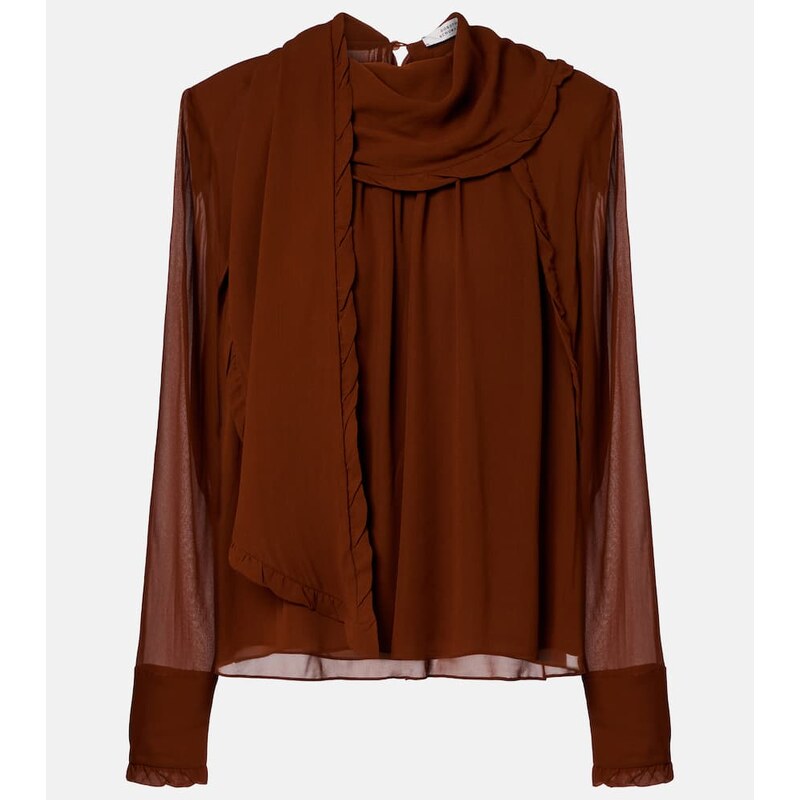 Dorothee Schumacher Sheer Twist georgette blouse