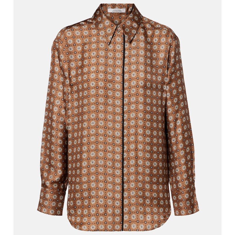 Dorothee Schumacher Graphic Dreams printed silk twill shirt