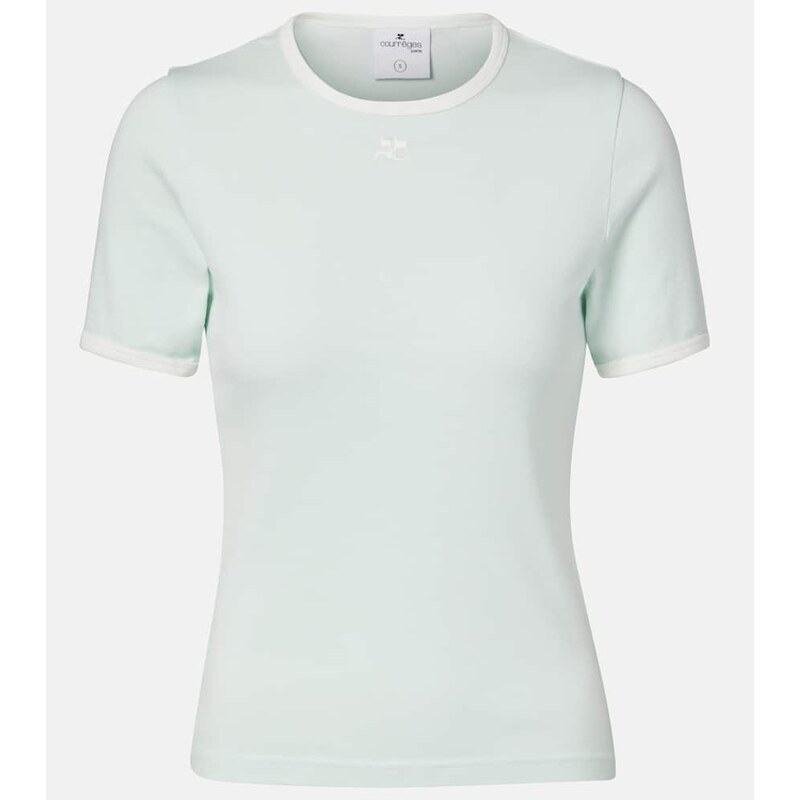 Courrèges Signature logo cotton T-shirt