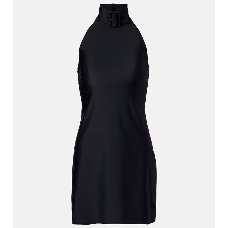 Courrèges Buckle-detail jersey minidress