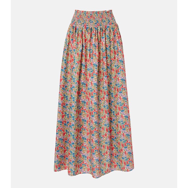 Montce Millie floral cotton maxi skirt