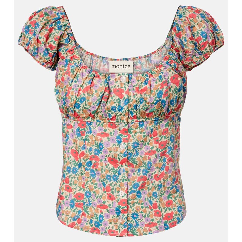 Montce Millie floral cotton top