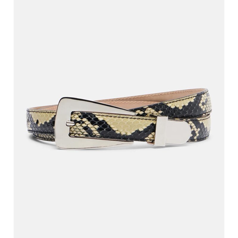 Khaite Lucca snake-effect leather belt