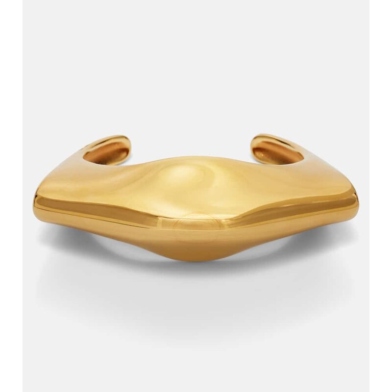 Khaite Lotus 18kt gold-plated cuff bracelet