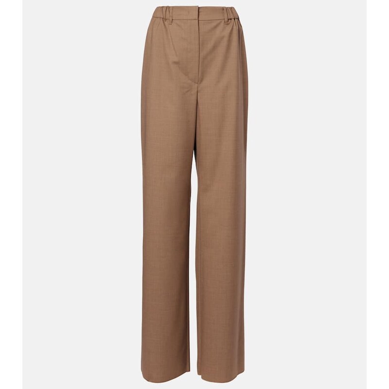 Max Mara Salpa virgin wool wide-leg pants