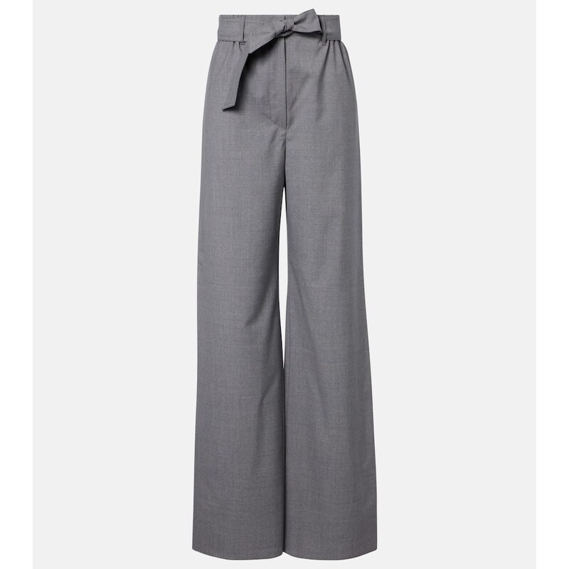 Max Mara Salpa virgin wool wide-leg pants
