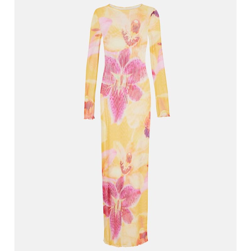 Same Floral mesh maxi dress