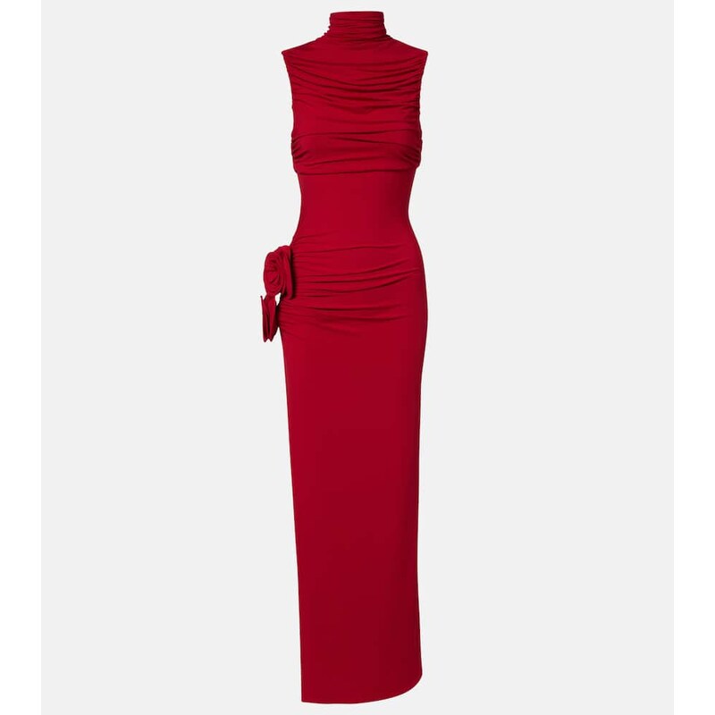 Magda Butrym Floral-appliquÃ draped gown