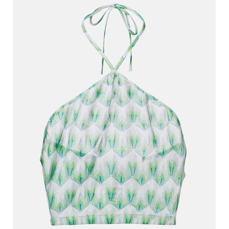 Missoni Halterneck crop top