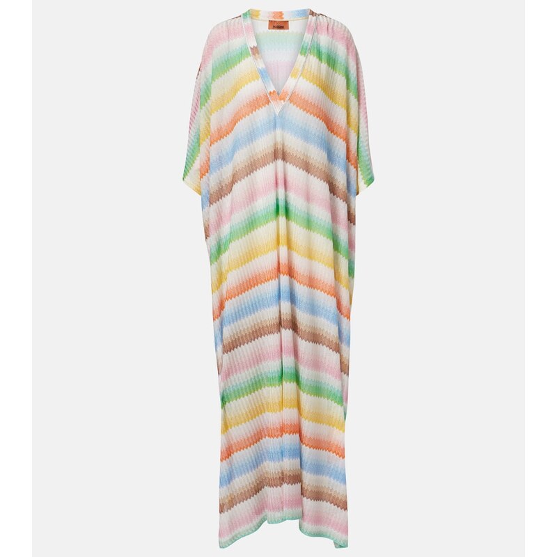 plážový kaftán Missoni s zigzag vzorem