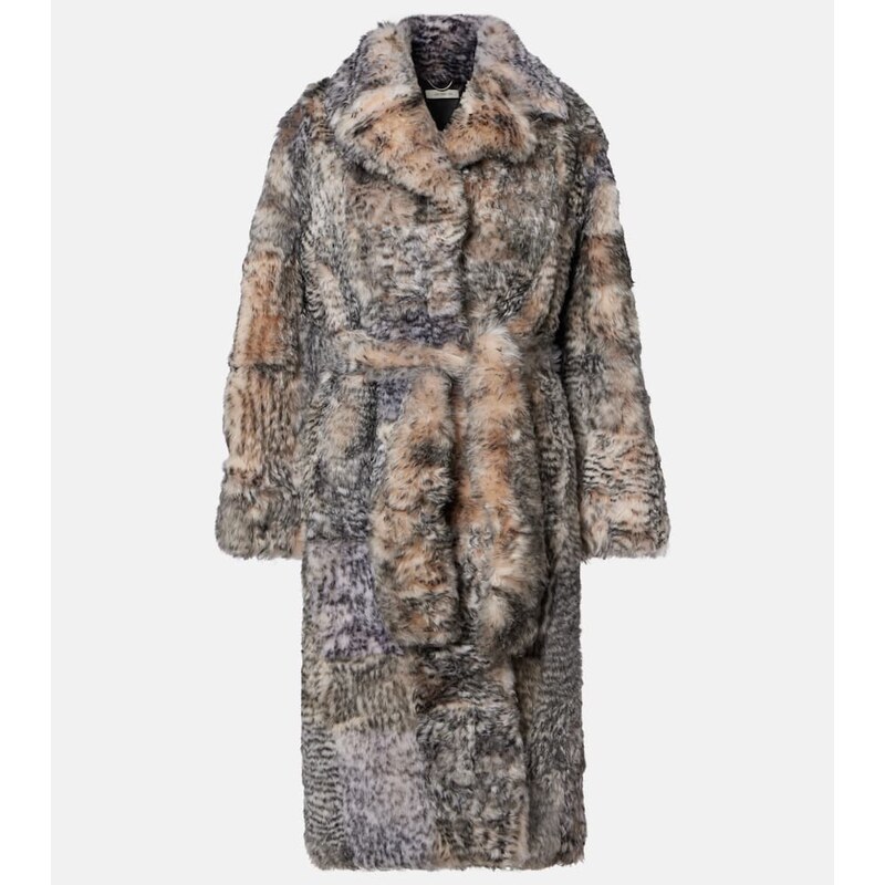 Jacques Wei Shearling wrap coat