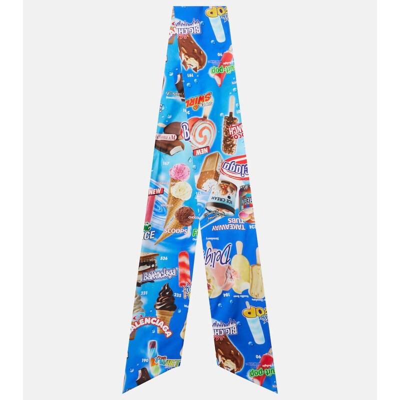 Balenciaga Printed silk scarf