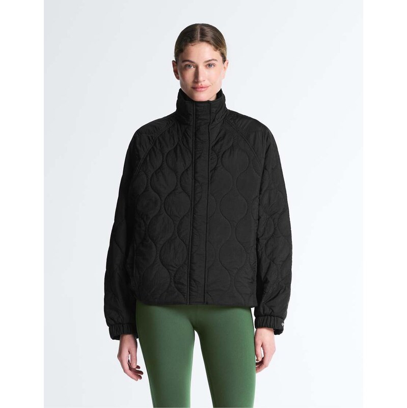OYSHO Waterrepellent fellex aerogel padded jacket in black 113291204