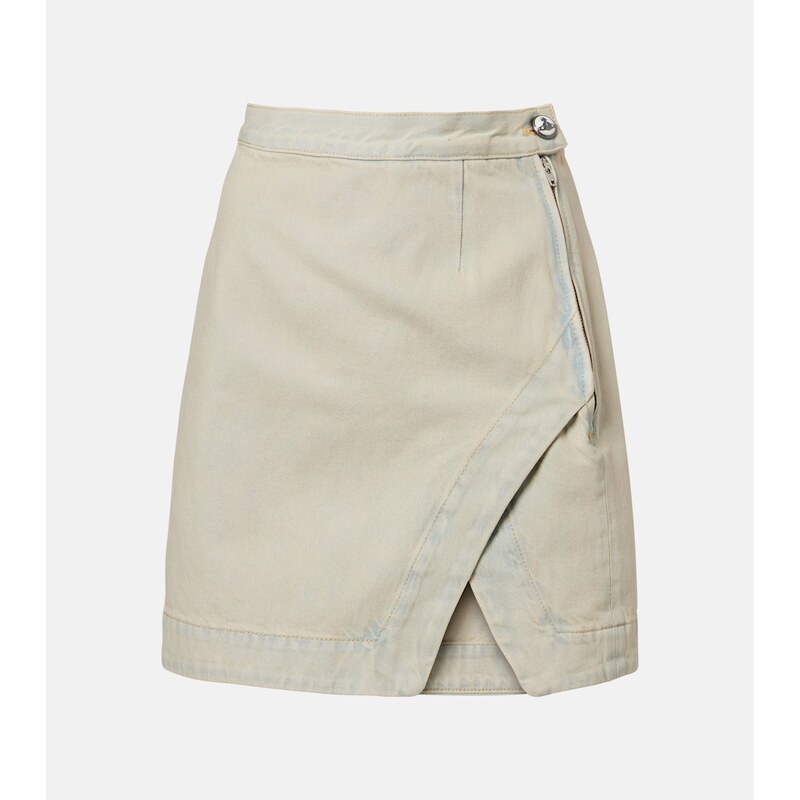 Vivienne Westwood Rita faded denim miniskirt