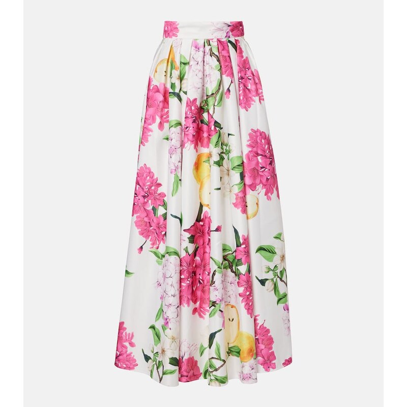 Leo Lin Reinette floral maxi skirt