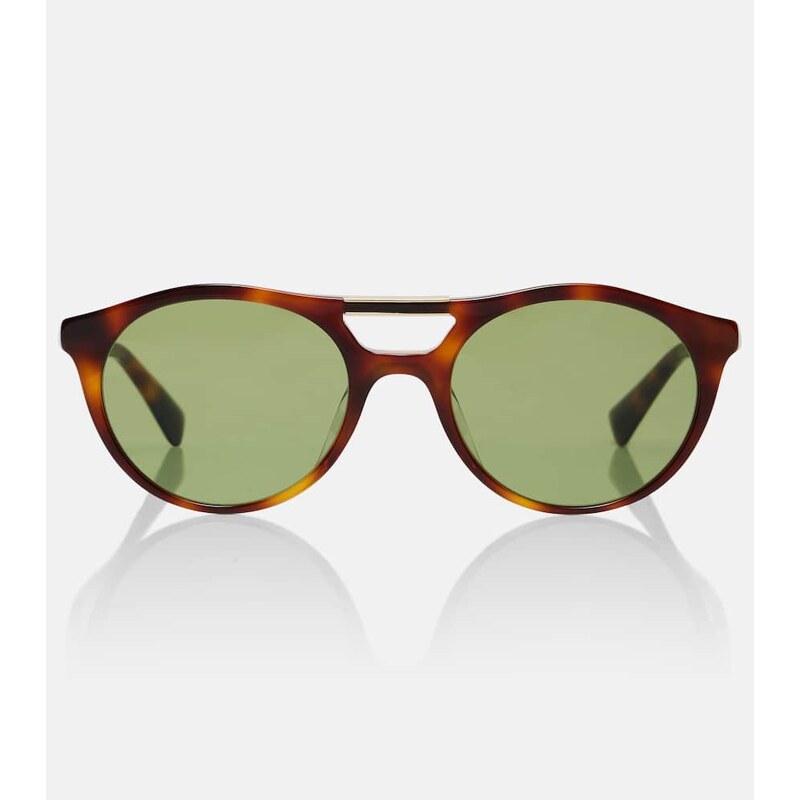 Brunello Cucinelli Sartorial Sunset round sunglasses