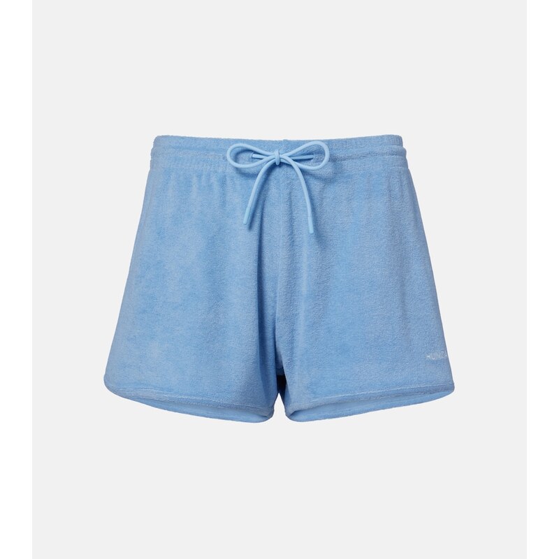Hunza G Logo cotton terry shorts
