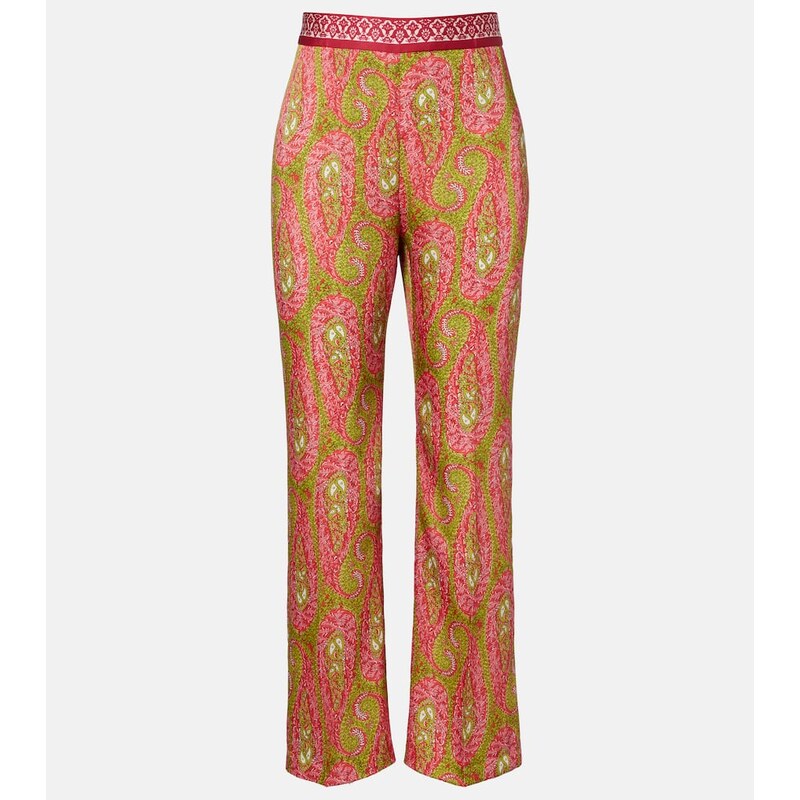 Etro Paisley bootcut pants