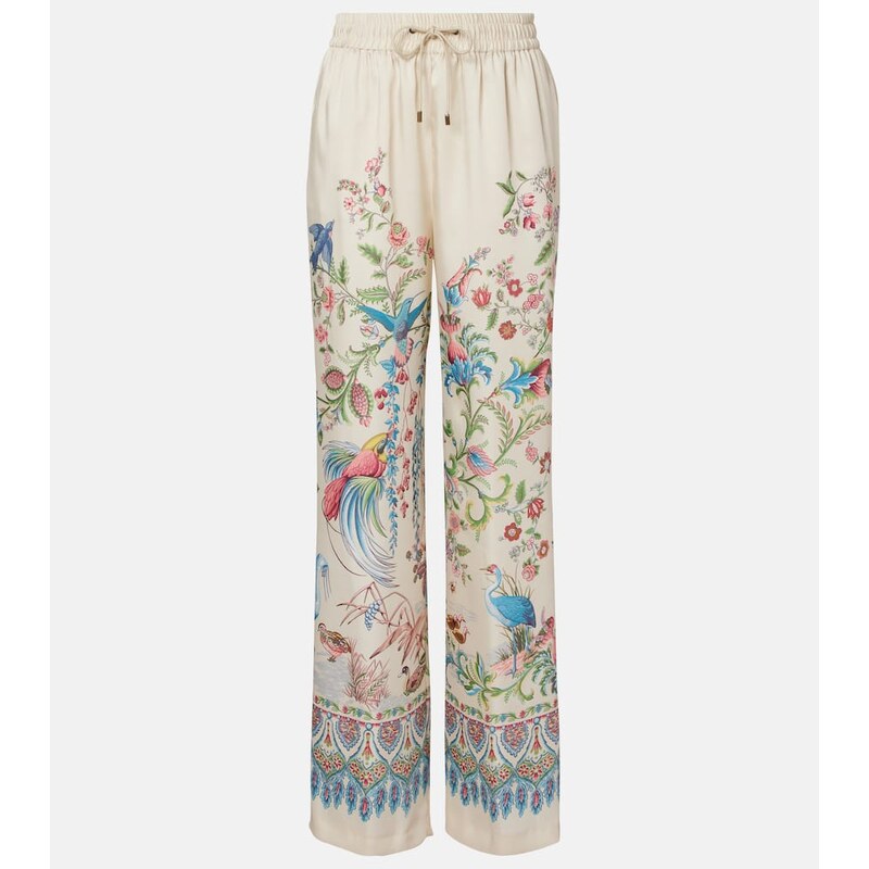 Etro Floral wide-leg pants