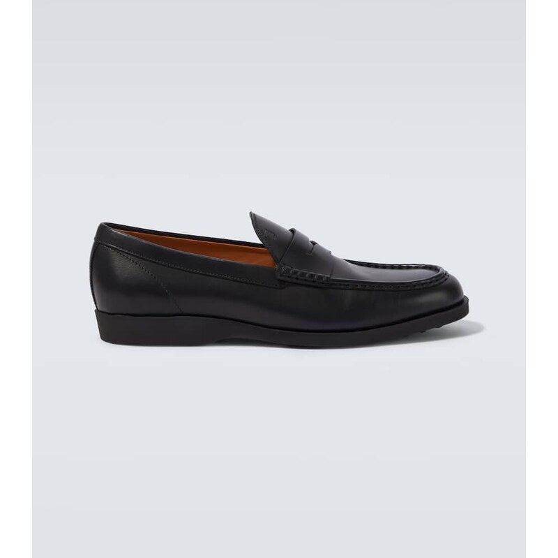 Tods Leather penny loafers