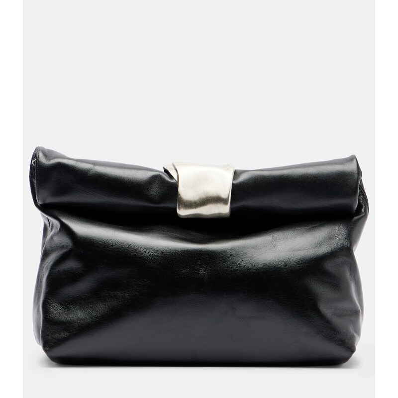 Staud Cuff leather clutch