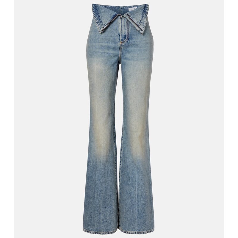McQueen High-rise wide-leg jeans
