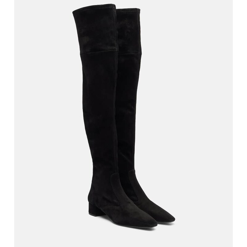 Aquazzura Remi 35 suede over-the-knee boots