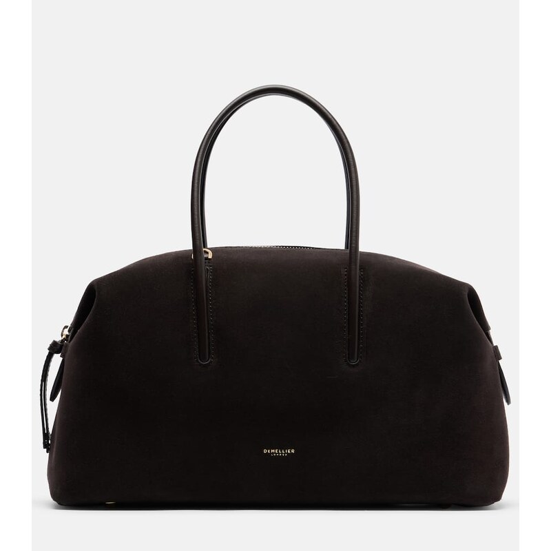 DeMellier Stockholm Midi suede top-handle bag