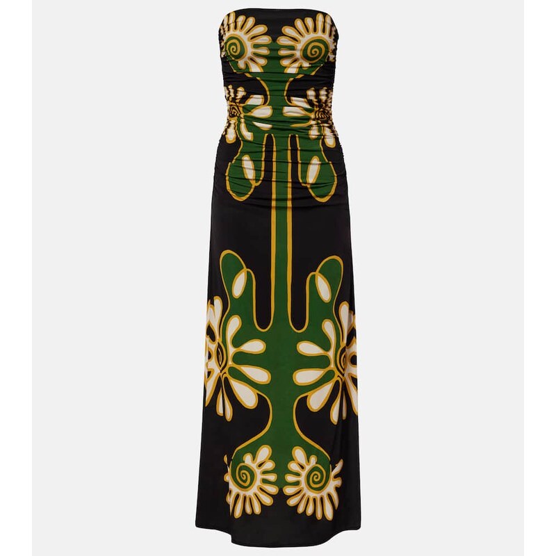 Cala de la Cruz Daphne printed jersey maxi dress