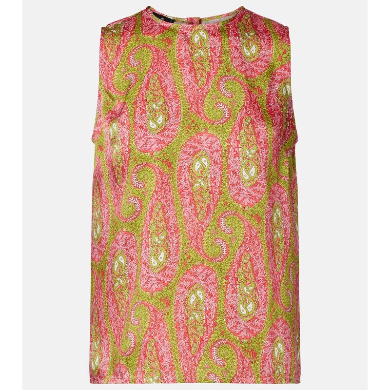 Etro Semi-sheer jacquard blouse