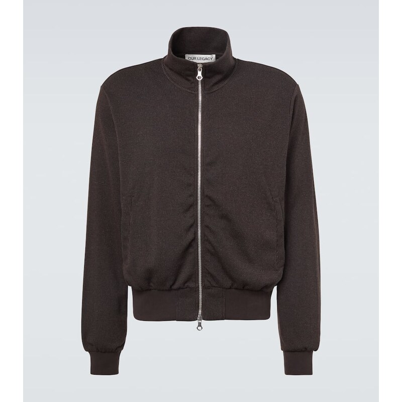Our Legacy Mob ribbed-knit cotton-blend bomber jacket