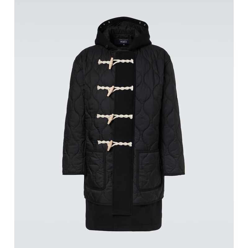 Comme des Garçons Homme Quilted wool duffel coat