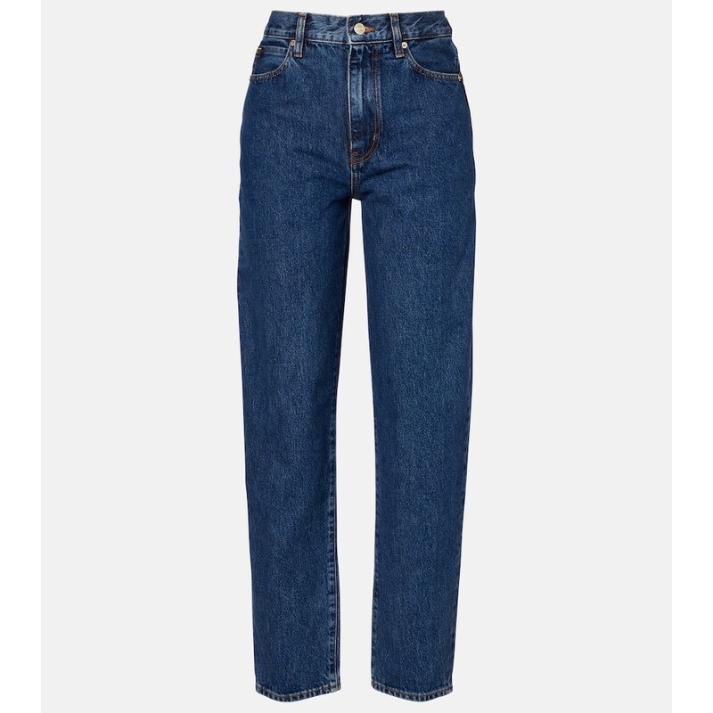Frame Neat high-rise straight jeans