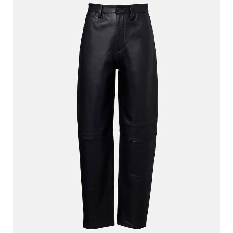 Frame Neat leather straight pants
