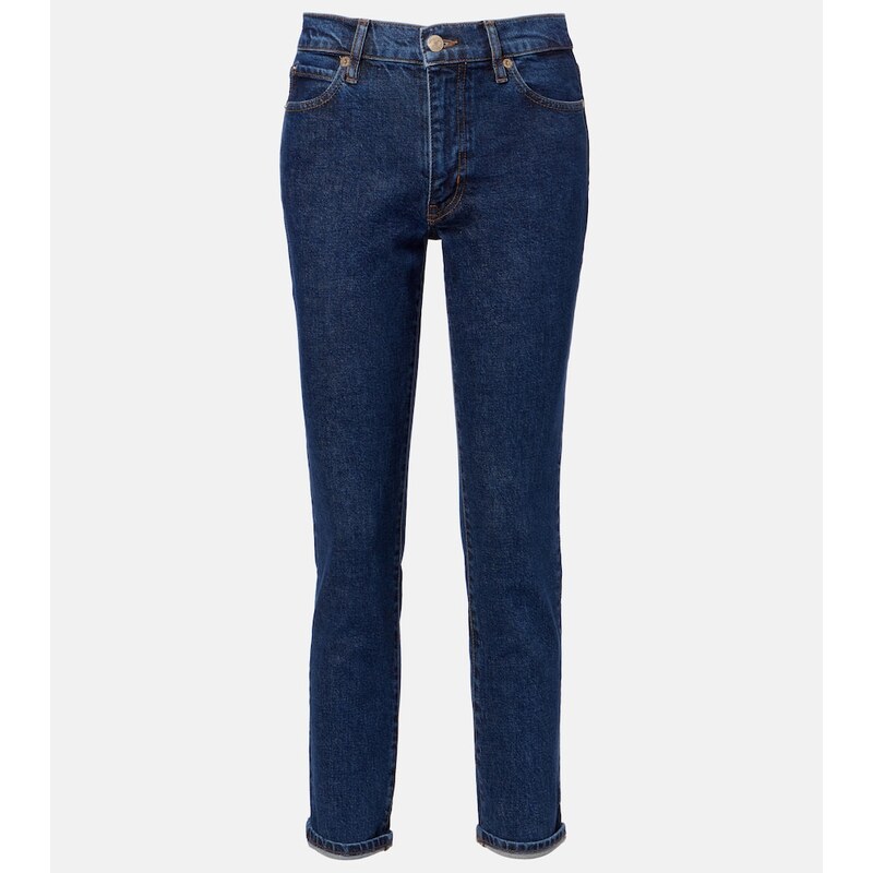Frame Borrowed cropped straight jeans