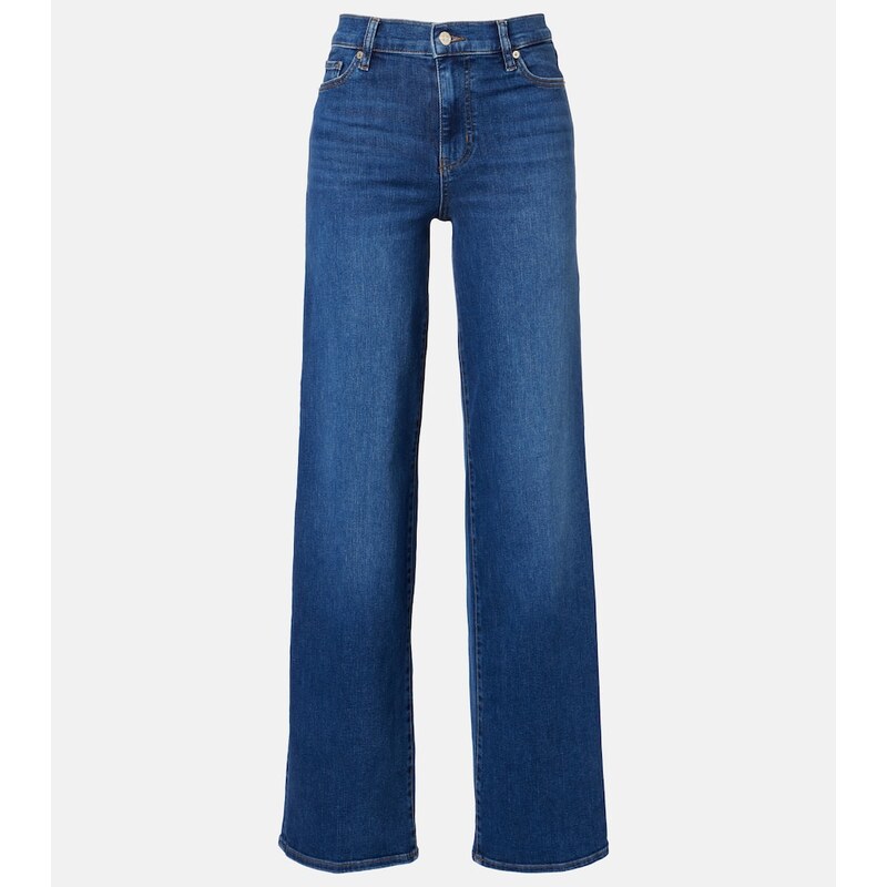 Frame Le Slim high-rise wide-leg jeans