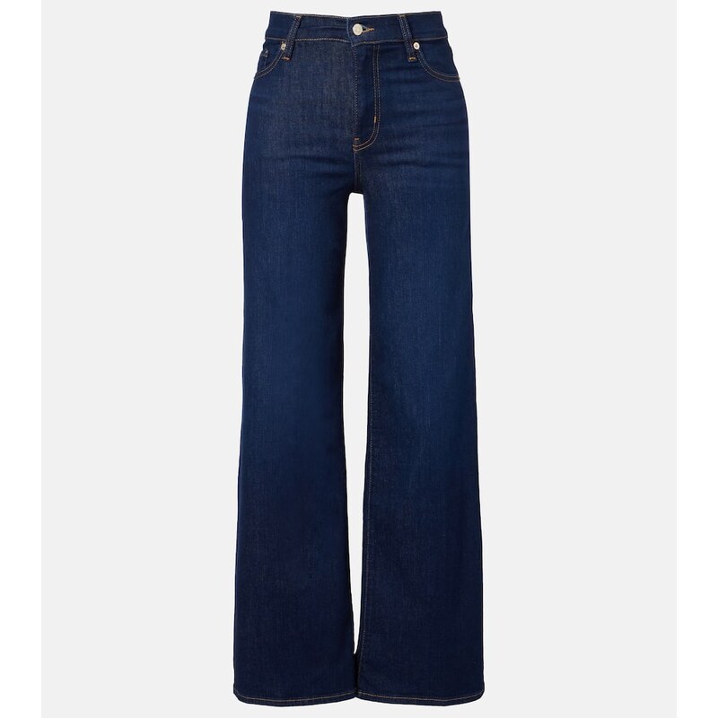 Frame Le Slim high-rise wide-leg jeans