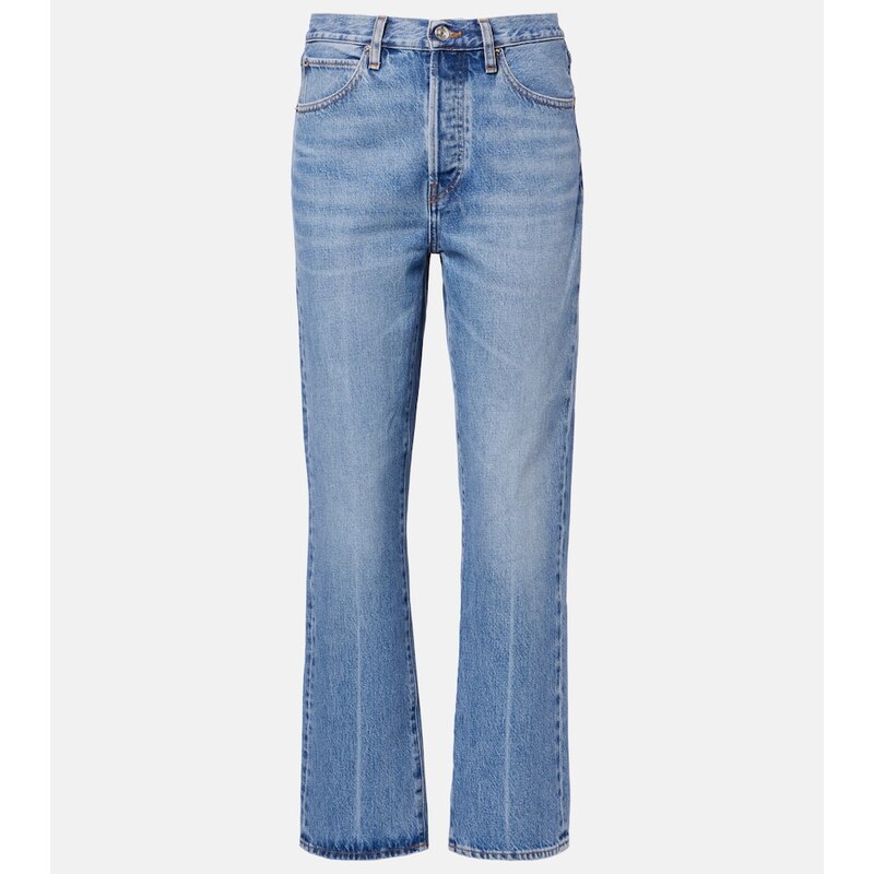 Frame Vertical Crop straight jeans