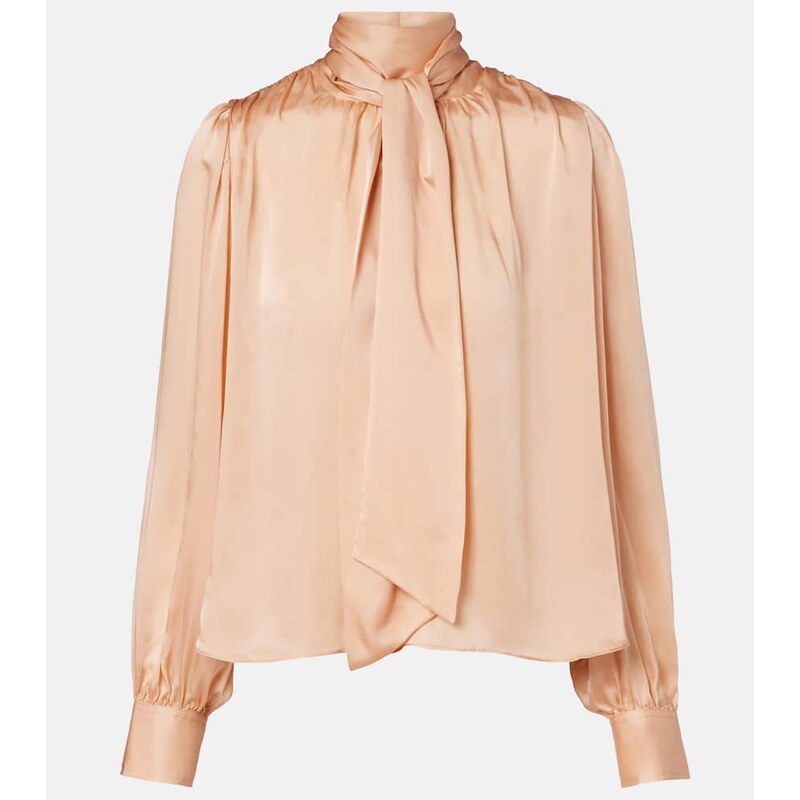 Ulla Johnson Ornament tie-neck silk chiffon blouse