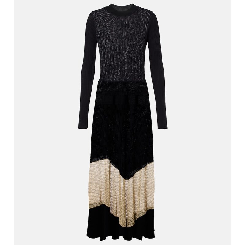 Ulla Johnson Roanne knitted lamÃ maxi dress