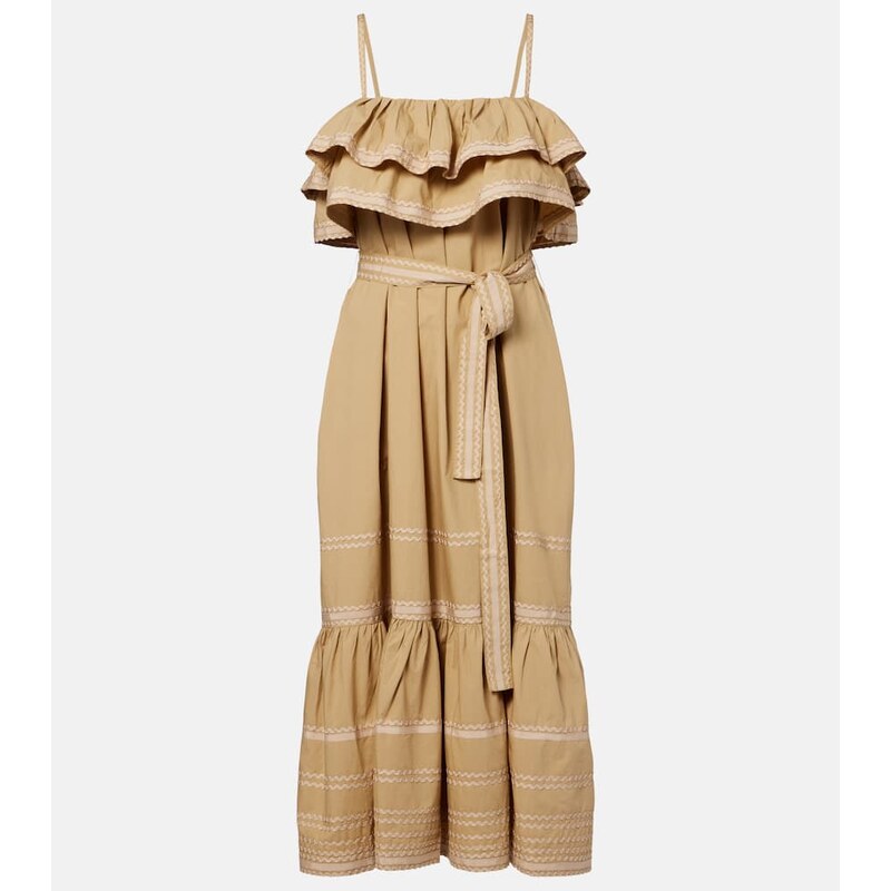 Ulla Johnson Lucian ruffled cotton midi dress