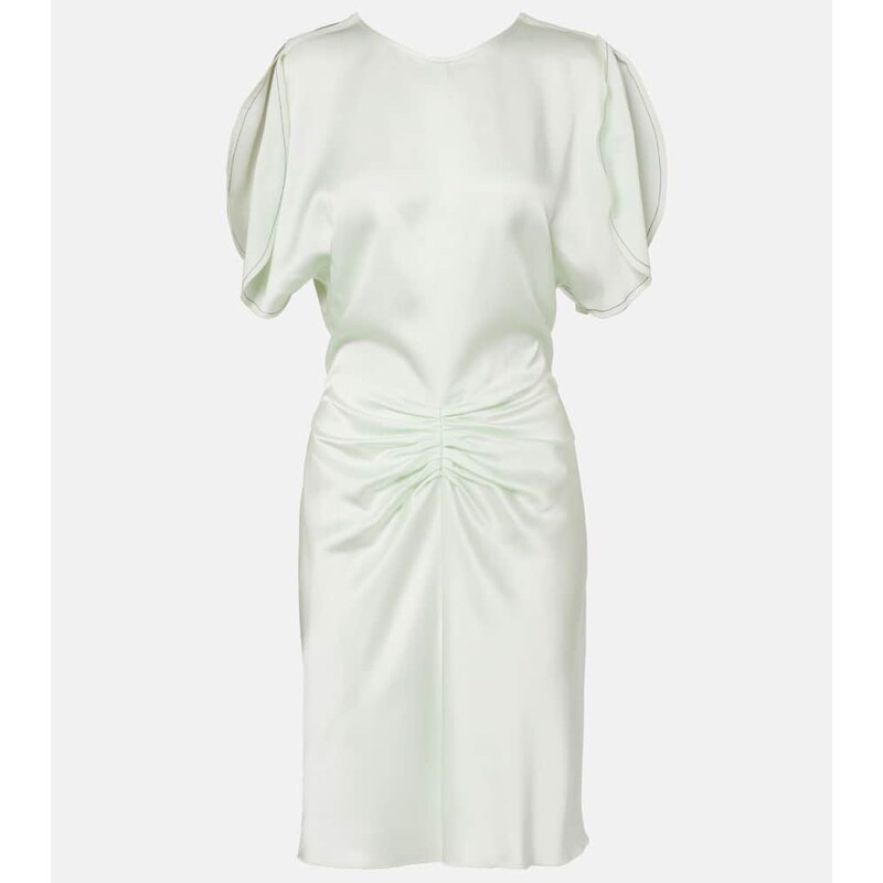 Victoria Beckham Gathered satin minidress